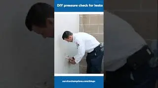 Check if you have a leak with a plumbing pressure gauge