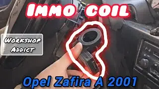 Opel Zafira A 2001 &mdash; Immobilizer Coil / Transponder Ring Location & Removal