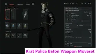 Lies of P: Krat Police Baton Weapon Moveset.