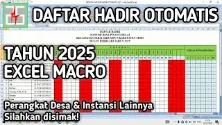 Daftar Hadir Excel Otomatis Perangkat Desa 2025