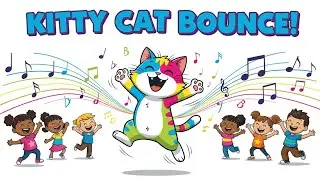 KITTY CAT BOUNCE! 🐱🎵 | Fun Action Song for Kids | Happy Tales & Tunes