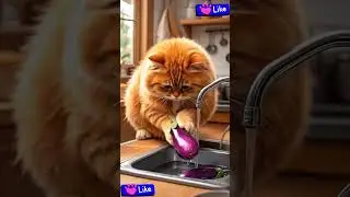 Independent Cat Cooks a Delicious pig meat Meal! 🍖🐱👩&zwj;🍳