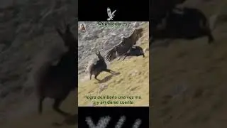 aguilas cazando cabras en las monta&ntilde;as #aves