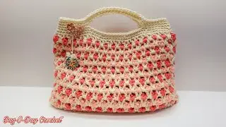 Easy Crochet Handbag Tutorial/ Crochet purse/ Free Crochet Tutorial/ Bag O Day Tutorial #680