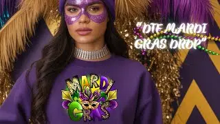 DTF Mardi Gras Sweatshirts & T-Shirts | Bright Colors, Bold Designs & Party Vibes