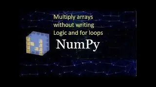 Array multiplication using Python Numpy || !discord || !insta