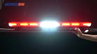 SENKEN TBD685124 DUAL COLOR LIGHT BAR RED WHITE