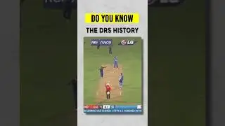 Do you Know the History of DRS? Virendra Sehwaag first player in the history who got out by DRS.