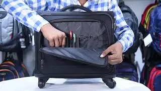 Cosmus Tourister DX 4 Wheel Spinner Pilot Trolley 36 Litre Overnighter Laptop Trolley Bag