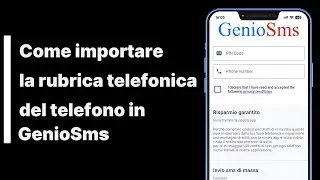 Come importare i numeri della rubrica del telefono in GenioSms