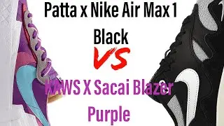 Patta x Air Max 1 Black VS Kaws x Sacai Purple Blazer - Who did it BEST⁉️
