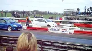 206 Gti 180 Vs Corsa Vxr @ York Dragstip.