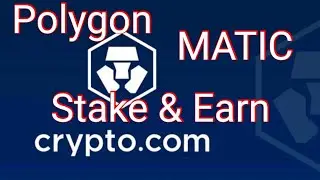 How to stake and earn crypto at crypto.com with polygon MATIC crypto #crypto #passiveincome