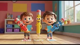 Three Little Toy Pencils Draw Draw Draw | Nursery Rhymes for Kids & Baby Songs