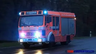 [Feueralarm im Paketzentrum] ELW1 + Doppel-HLF FF Obertshausen + Hausen