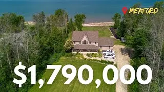 Tour This Dream Home: 7 Acres + 200ft of Waterfront Near Owen Sound!