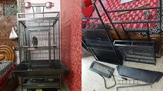 Best and perfect cage for african grey parrot  & any other parrot || imported cage review & unboxing