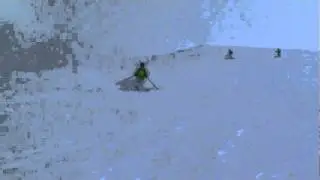 Backcountry skiing in the Lonquimay volcano, Chile
