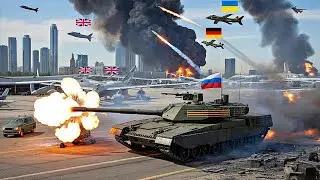 Русский гигантский танк сходит с ума! Разрушена украинская авиабаза в Киеве | АРМА 3