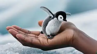 🧊 Watch This Finger-Sized Emperor Penguin Come to Life! 🐧