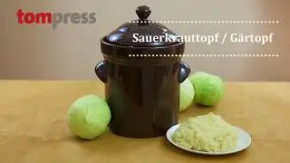 Sauerkrauttopf / G&auml;rtopf, 10 Liter.
