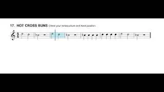 Flute Exercise 17 (Hot Cross Buns) - Essential Elements Book 1