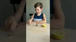 Respect 😨 #lemon and battery and coin #experiment #sciencefacts #tiktok #magic #ideas (#viralshorts)
