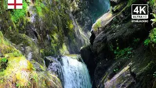4K Waterfall Background | Lake District | Relaxing Ambient Wallpaper | 368