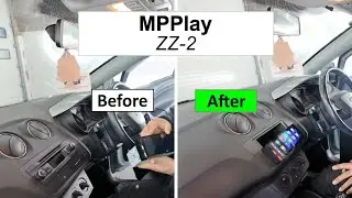MPPlay от ZZ2 | Однодиновая стереосистема CarPlay установлена ​​в Фарэме