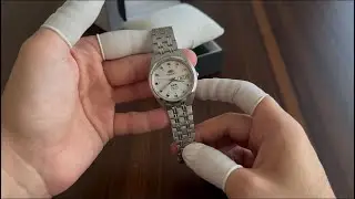 Классические наручные часы Orient с белым циферблатом и автоматическим механизмом, размер 37 мм, ...