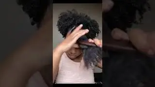 Low Puff Hairstyle w/ Clips #naturalhairstyles #curlyhairstyles