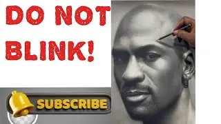 Do Not Blink! Hyper Realistic Michael Jordan Drawing (30 Minutes of Pencil Art)