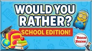 Would You Rather? School Edition! 🚌 Back to School 2025 🚌 Fun Fitness for Kids 🚌 GoNoodle