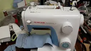 Singer Nähmaschine - Modell 3221 Symphonie V - Alle Sticharten probieren - تجريب خياطة الماكينة
