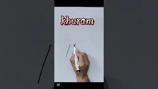 khuram#name #signature #subscribe #calligraphy #handwriting #signaturestyle # shortvideo #