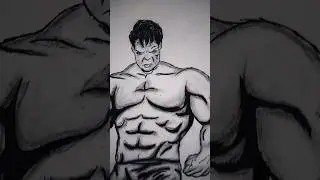 Hulk👊 drawing and art # shorts video hulk #video 🎯