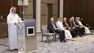 Khalaf Al Habtoor addresses staff from The Hotel Collection at Al Habtoor City