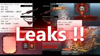 new leaks vantanos equipment's ,new skins etc