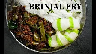 Brinjal Fry in English | Brinjal Dry Curry | Brinjal Podi Curry | Podi Brinjal | Kathirikkai Fry