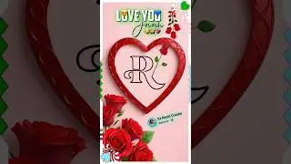 R letter whatsapp video status short #shorts #short