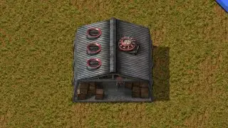 Warehouses in Factorio.