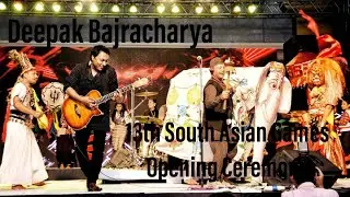 Deepak Bajracharya performing @ The SAG opening ceremony