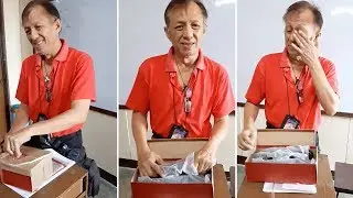 Teacher Breaks Down In Tears When Pupils Buy Him A New Pair Of Shoes
