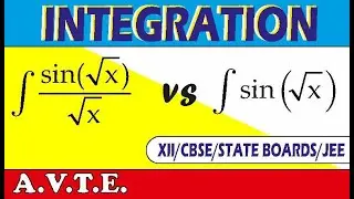 Very important Integration of sin(root x)/rootx & sin(rootx) Class 12