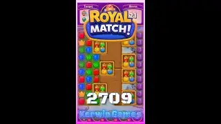 Royal Match Level 2709 - Super Hard Level - No Boosters Gameplay