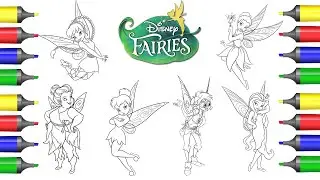 How to Color Disney Fairies from Peter Pan