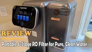 Hydrofast C100 RO Water Filtration System Review - Portable 6-Stage RO Filter for Pure, Clean Water