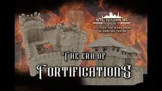 The era fortification | STL files tabletop, modular wargaming terrain, STL maker 3D.