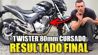 RESULTADO DA PREPARAÇÃO DA TWISTER 80mm NO DINAMÔMETRO
