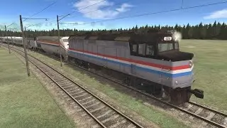 (TRAIN AND RAIL YARD SIMULATOR) -  TRENES AMTRAK'S Y ENCUENTROS  #nosequeponerxd #fypシ 